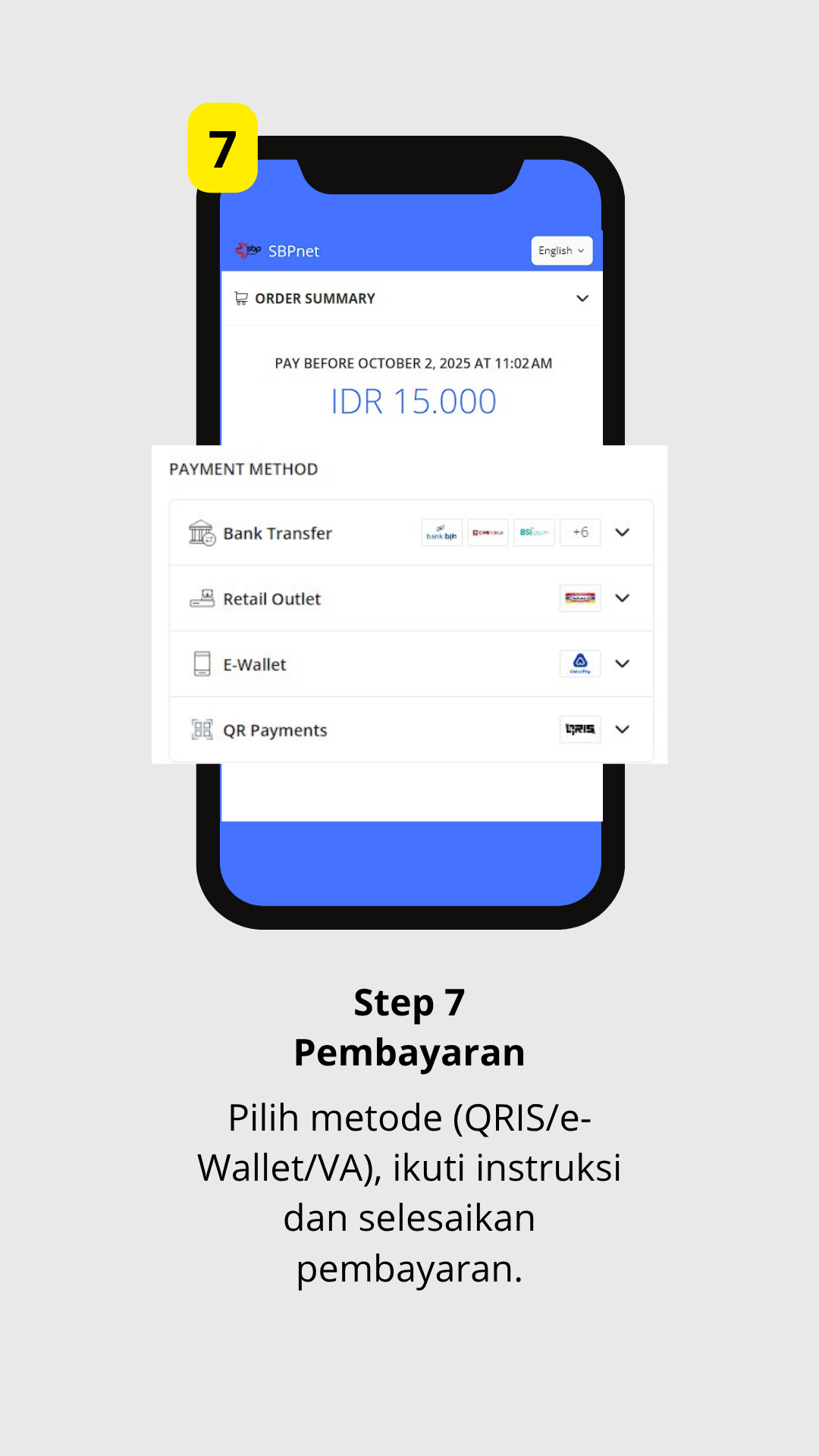 Step 7 — Pembayaran