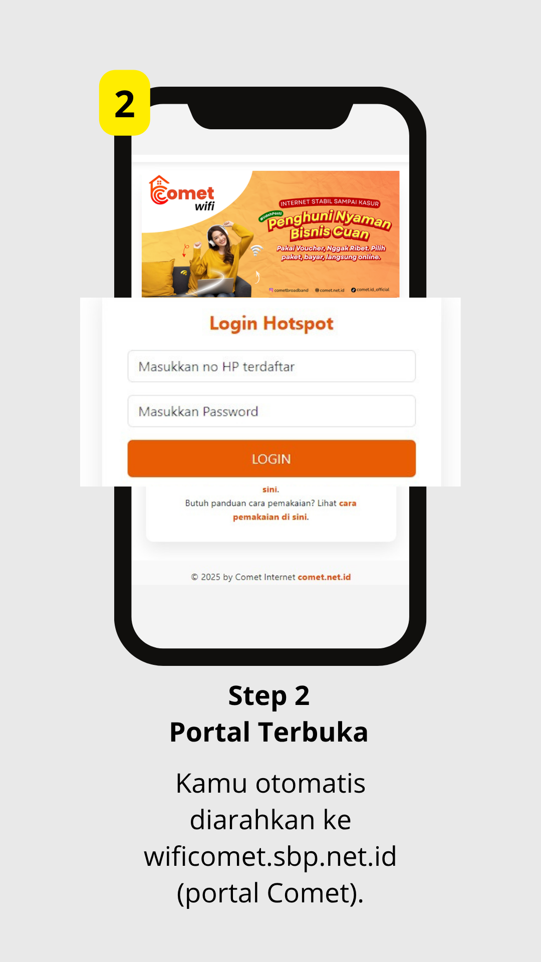 Step 2 — Portal Terbuka